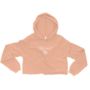 Peach "Take it to the Next Level" Cropped Hoodie