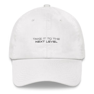 White "Take it to the Next Level" Hat
