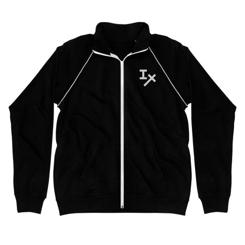 Black IX Embroidered Fleece Jacket